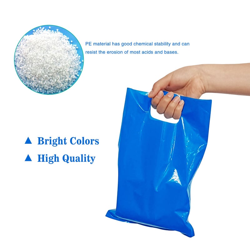 TOSPARTY 40PCS Blue Plastic Gift Bags Candy Bags Die Cut Plastic Bags are Sturdy Party Assorted Plastic Candy Bag Gift Bag - Image 3